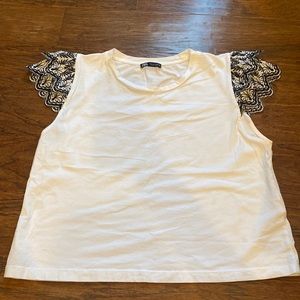 Zara white top